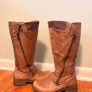 Women’s Earth Origin Grey Portia Tall Moto Boot Size 7.5